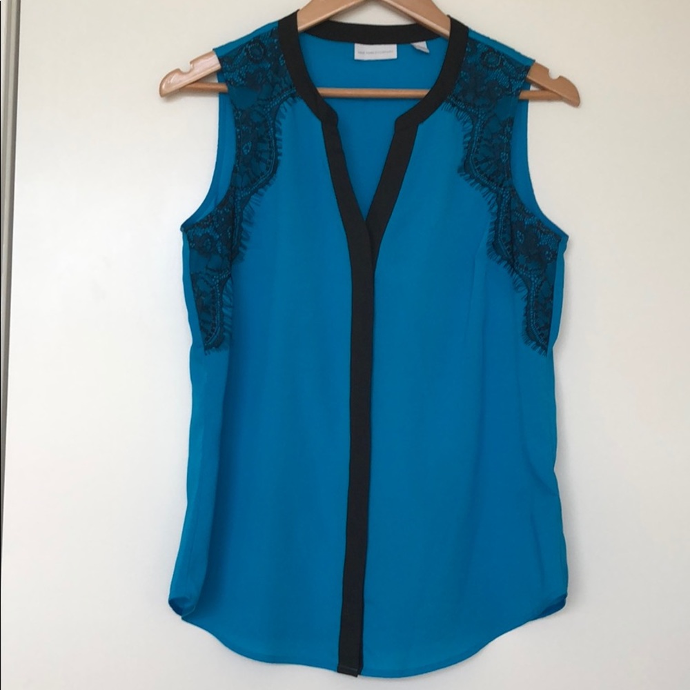 New York & Company Blouse Top Size Small